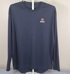 Cover II NFL Cincinnati Bengals Gray Long Sleeve Shirt, Size L